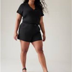 New with tags NWT Athleta black Balance Romper Jumpsuit size XL